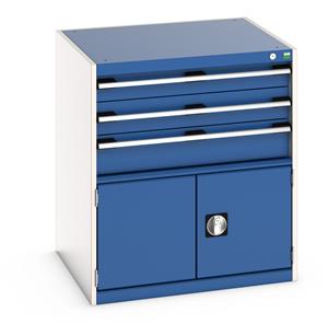 Bott Cubio 3 Drawer,1 Door Cabinet 800Wx750Dx900mmH 40028104.**